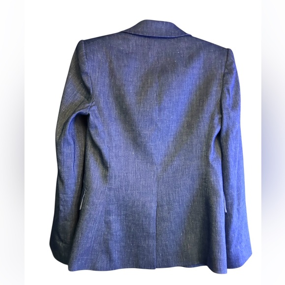 Veronica Beard Miller Linen Dickey Jacket – Blue Mélange – Size 4 NWOT - Picture 4 of 8